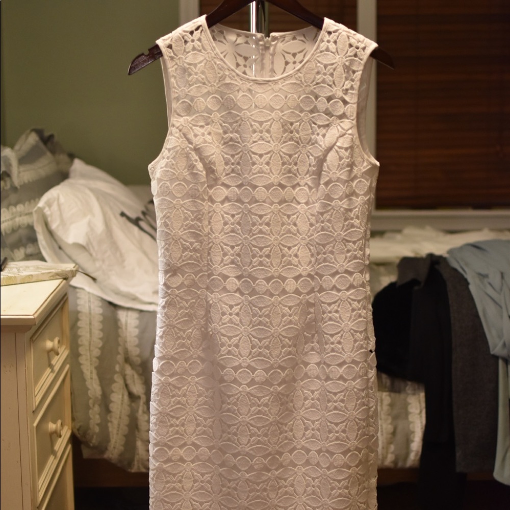White lace dress